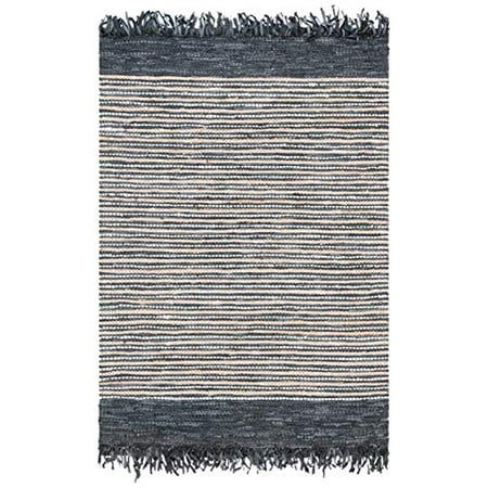 Multi Safavieh Vintage Leather Collection VTL373A Handmade Boho Fringe Leather Area Rug Grey 8' x 10' Multi Safavieh Vintage Leather Collection VTL373A Handmade Boho Fringe Leather Area Rug Grey 8' x 10'
